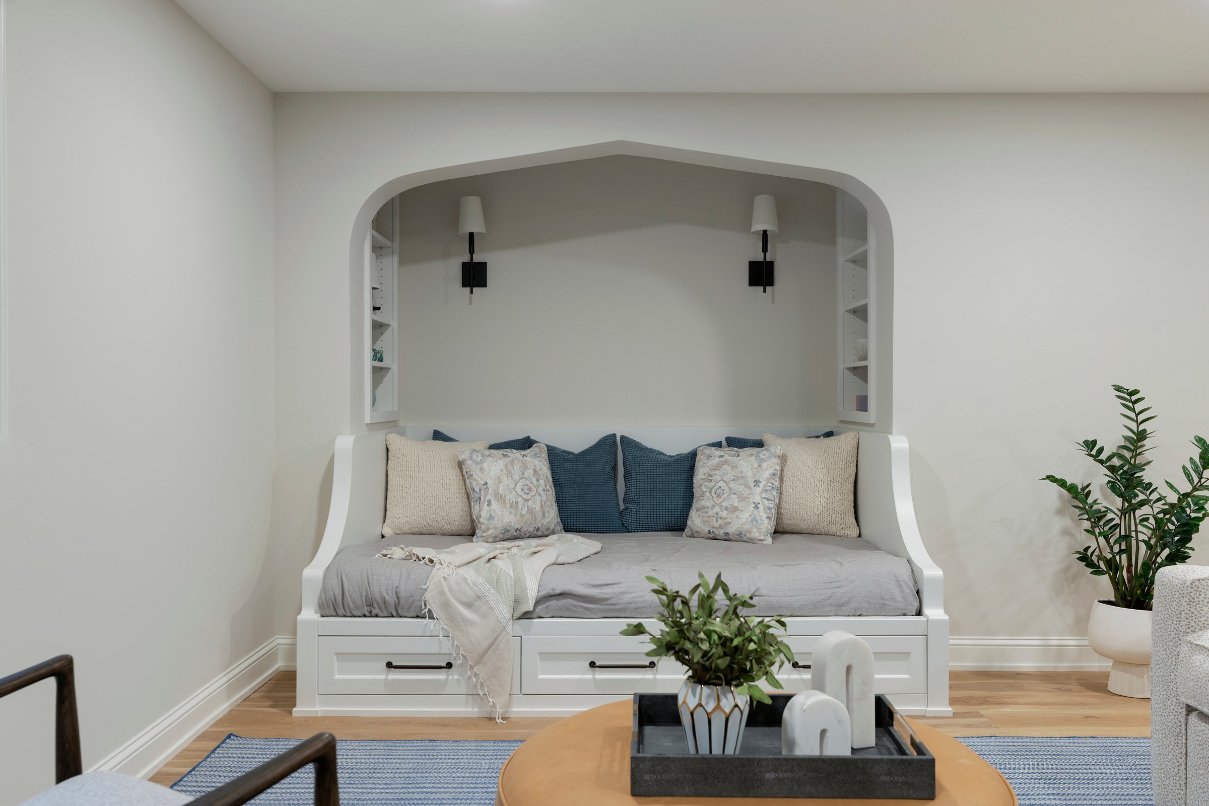 Cozy daybed nook designed for lounging and everyday comfort