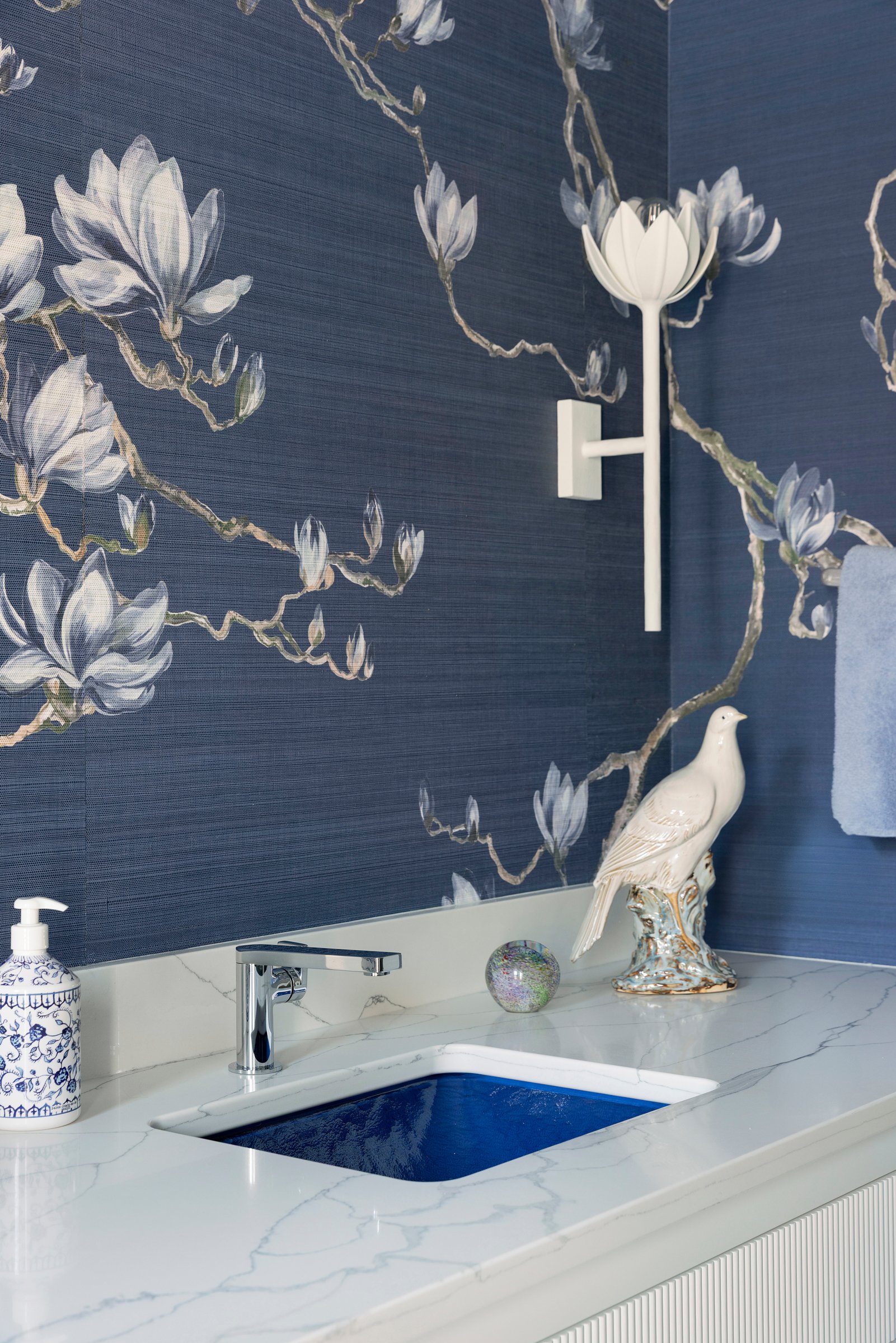 a home in blue tones 18